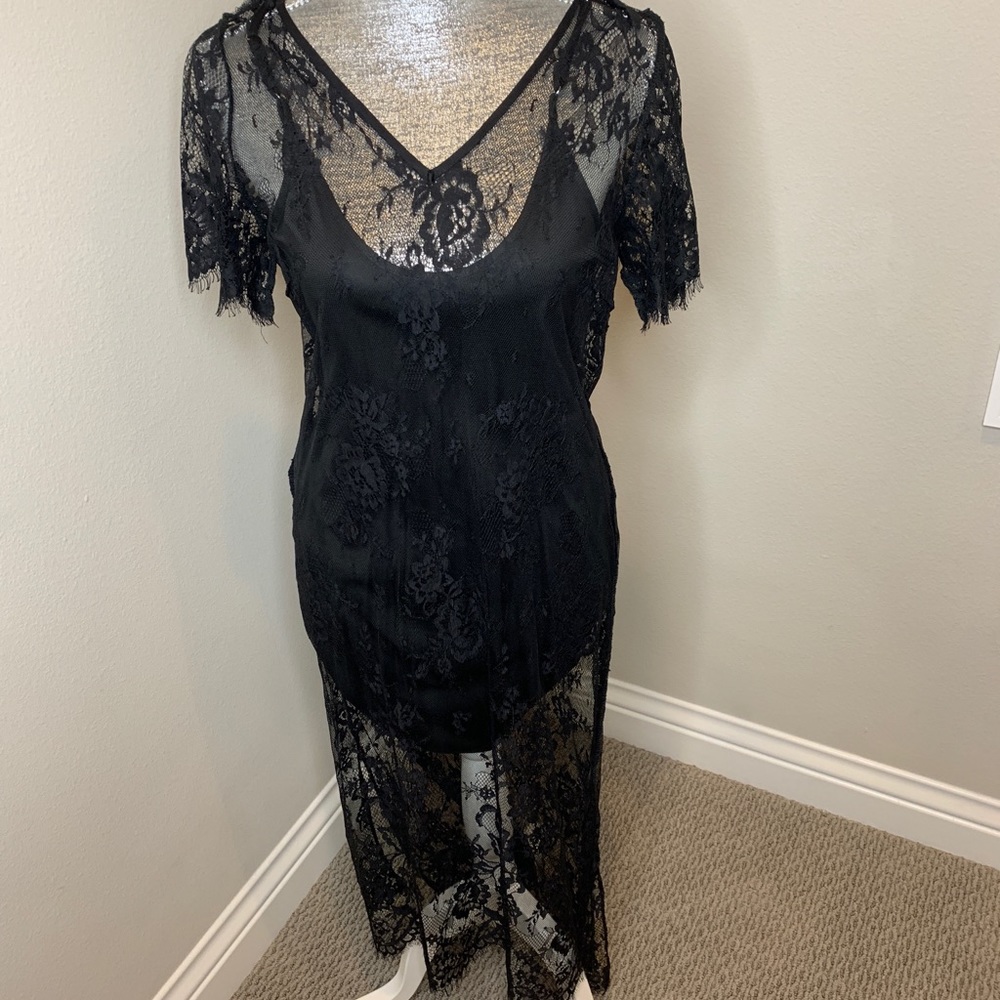 Women’s black lace dress
